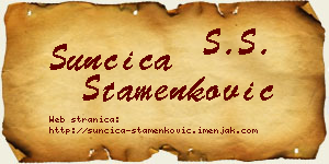Sunčica Stamenković vizit kartica